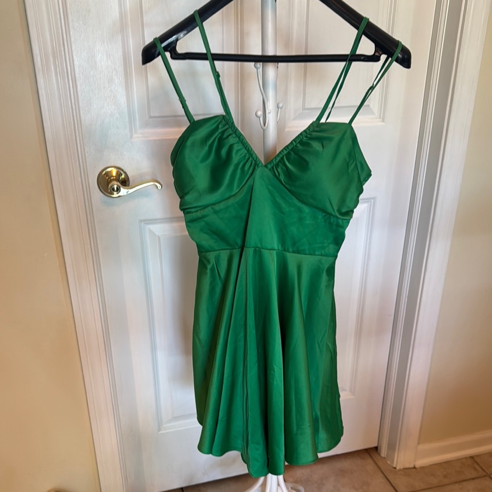 City Studio Green Mini Dress